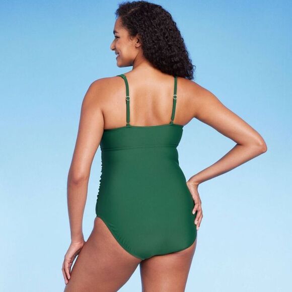 Kona Sol - Women's One Piece Swimsuit Swimwear Green Green - Picture 4 of 4